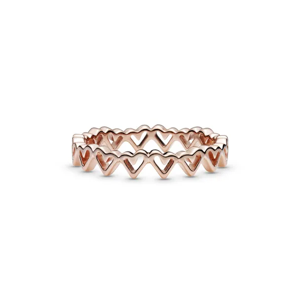 Pandora Δαχτυλίδι 14k Με Καρδιές 188696C00