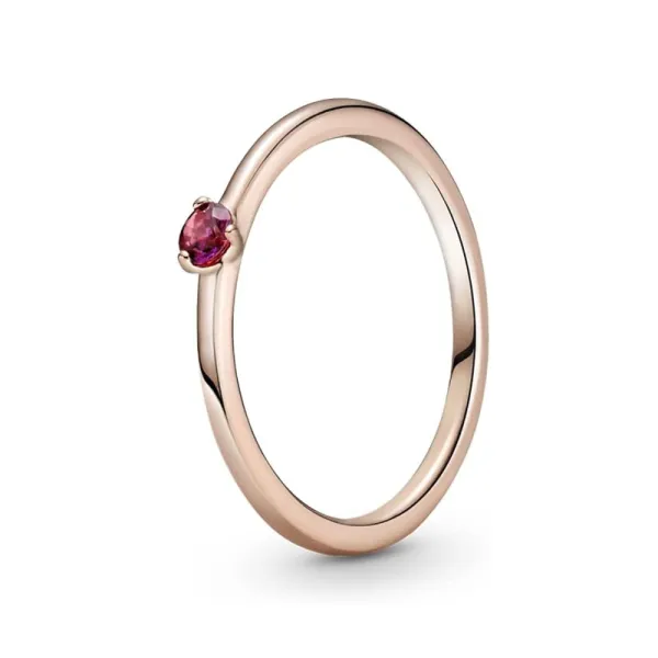 Pandora Χρυσό Δαχτυλίδι με κόκκινη ζιρκόν 189259C01