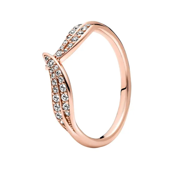 Pandora Ροζέ Δαχτυλίδι 14Κ με ζιργκόν 189533C01