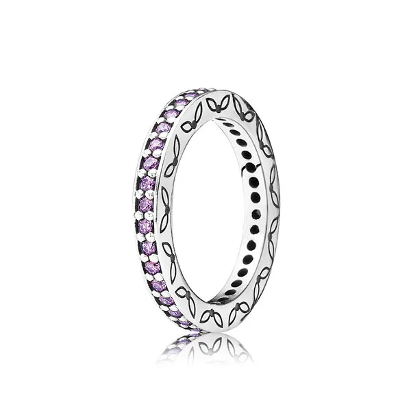 Pandora Δαχτυλίδι ασ. 925 με μωβ κυβική ζιρκόνια 190618CFP