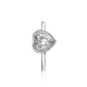 Pandora Δαχτυλίδι Καρδιά με Ζιρκόνια και Ασημί 190929CZ