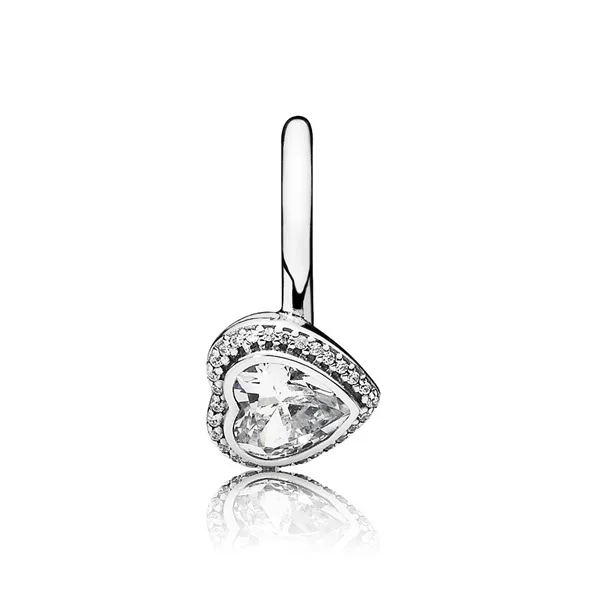 Pandora Δαχτυλίδι Καρδιά με Ζιρκόνια και Ασημί 190929CZ