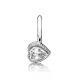 Pandora Δαχτυλίδι Καρδιά με Ζιρκόνια και Ασημί 190929CZ