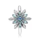 Pandora Δαχτυλίδι Ασημί 925 με Μπλε Κρύσταλλα 190969NBLMX