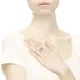 Pandora Δαχτυλίδι Ασημί 925 με Μπλε Κρύσταλλα 190969NBLMX