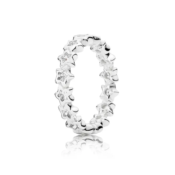 Pandora Δαχτυλίδι ασ. 925 με κυβική ζιρκόνια με αστέρια 190974CZ