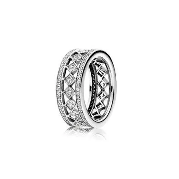 Pandora Δαχτυλίδι Ασημί 925 με Ρόμβους 191007CZ