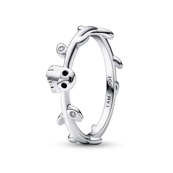 PANDORA Δαχτυλίδι ασημένιο Marvel Baby Groot 192566C01