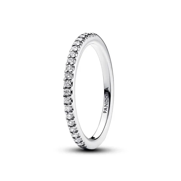 Pandora Ασημένιο Αστραφτερό δαχτυλίδι βέρα 192999C01