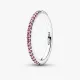 Pandora δαχτυλίδι με αστραφτερά ροζ ζιργκόν 192999C02