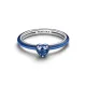Pandora δαχτυλίδι με μπλε καρδιά 193088C03