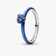 Pandora δαχτυλίδι με μπλε καρδιά 193088C03