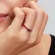 Pandora δαχτυλίδι με κόκκινη καρδιά 193088C05