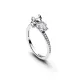 Pandora Δαχτυλίδι ασ. 925 με λευκή πέτρα Stitch 193740C01