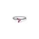 Pandora Δαχτυλίδι Ασημί Πεταλούδα Ροζ 194269C02