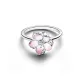 Pandora Δαχτυλίδι Λουλούδι Ασημί Ροζ 194371C01