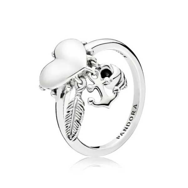 Pandora Ασημένιο Δαχτυλίδι με Κρεμαστά 197187