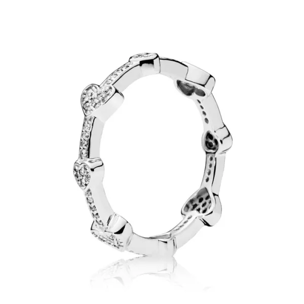 Pandora Δαχτυλίδι με Καρδιές 197729CZ
