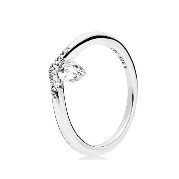 Δαχτυλίδι ασ.925 με κυβική ζιρκόνια, wishbone 197790CZ
