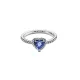Pandora Δαχτυλίδι Ανυψωμένη μπλε καρδιά 198421C05