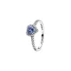 Pandora Δαχτυλίδι Ανυψωμένη μπλε καρδιά 198421C05
