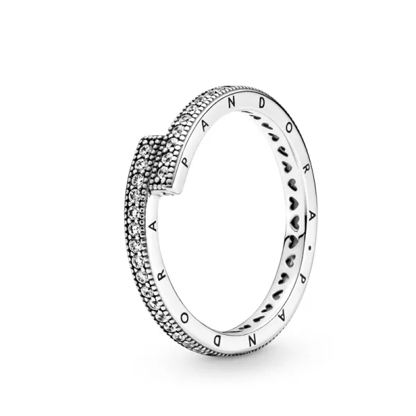 Pandora Αστραφτερό Δαχτυλίδι Ασημένιο με Ζιργκόν 199491C01