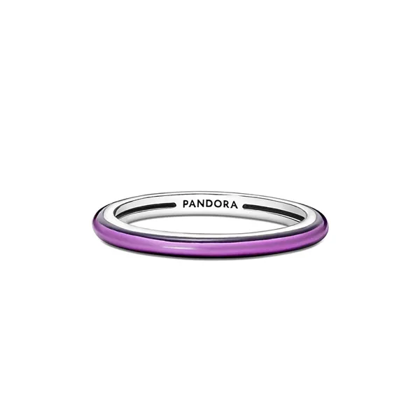 PANDORA Δαχτυλίδι ασ. 925 με μώβ σμάλτο 199655C01