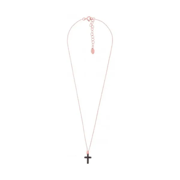 ΚΟΛΙΕ ΡΟΖ ΑΣΗΜΙ ΜΕ ΜΠΡΟΝΖ ΣΤΑΥΡΟ ΣΚΟΝΗ PESAVENTO