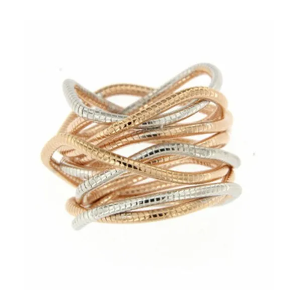 Pesavento Δαχτυλίδι DNA Γυαλιστερό ροζ ασήμι