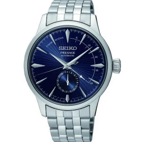 Seiko Ανδρικό ρολόι Presage Αυτόματο Ασημένιο ανοξείδωτο ατσάλι SSA347J1