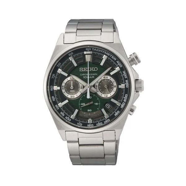 Seiko Ασημένιο Ρολόι από ανοξείδωτο ατσάλι SSB405P1