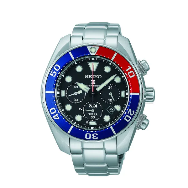 Seiko Ρολόϊ Ανδρικός χρονογράφος Prospex PADI «Sumo» SSC795J1