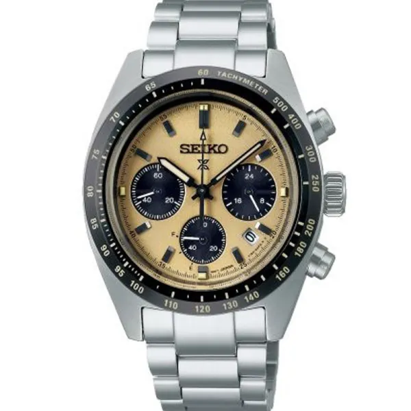 Seiko Ανδρικό ρολόι Prospex Solar Speedtimer 1969 Επανάληψη SSC817P1