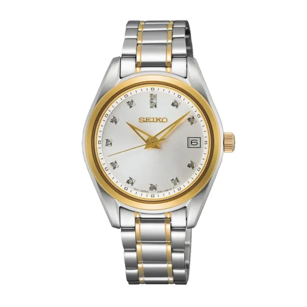 SEIKO Seiko Ladies Ρολόι με Ασημί Μεταλλικό Μπρασελέ SUR582P1