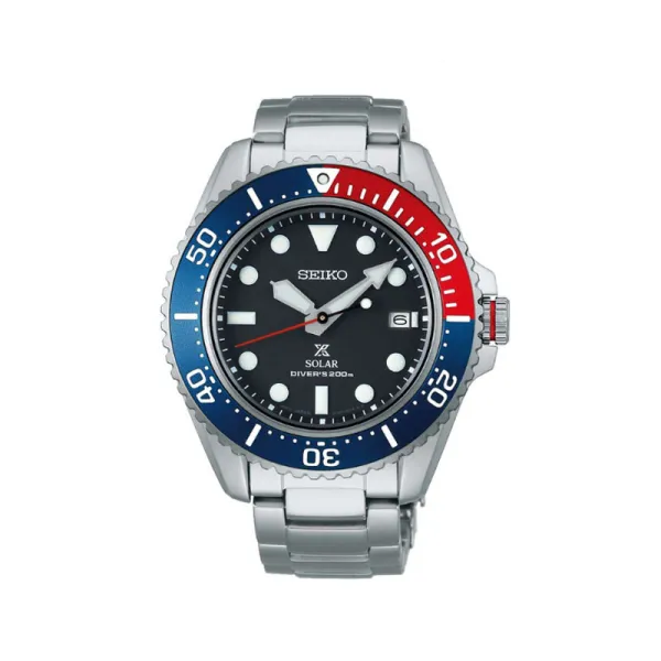 SEIKO Ανδρικό Ρολόι Prospex καταδυτικό Ασημί ανοξείδωτο ατσάλι SNE591P1