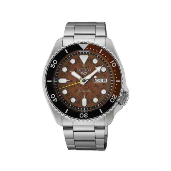 Seiko Ανδρικό Ρολόι 5 Sports SKX Σκελετός Στυλ Αυτόματο ασημί ανοξείδωτο ατσάλι SRPJ47K1F