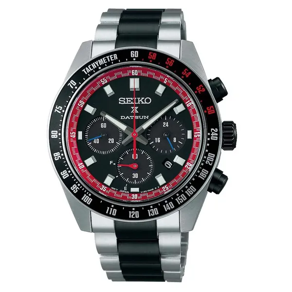 Seiko Ανδρικό Ρολόι Prospex Speedtimer x Datsun Solar Χρονογράφος Περιορισμένης Έκδοσης SSC957P1
