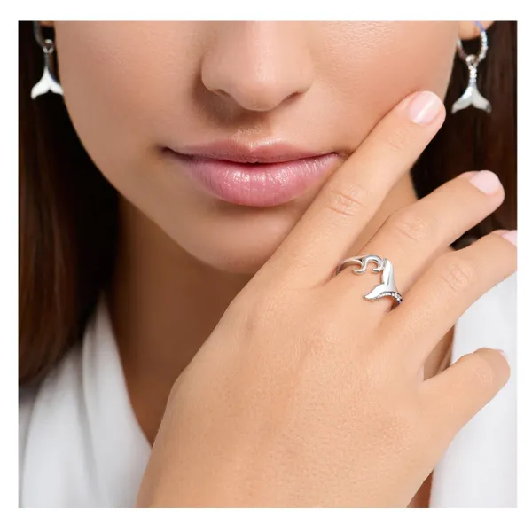 ΔΑΧΤΥΛΙΔΙ ΚΥΜΑ ΜΕ ΜΠΛΕ ΠΕΤΡΕΣ THOMAS SABO ΔΑΧΤΥΛΙΔΙ ΚΥΜΑ ΜΕ ΜΠΛΕ ΠΕΤΡΕΣ THOMAS SABO