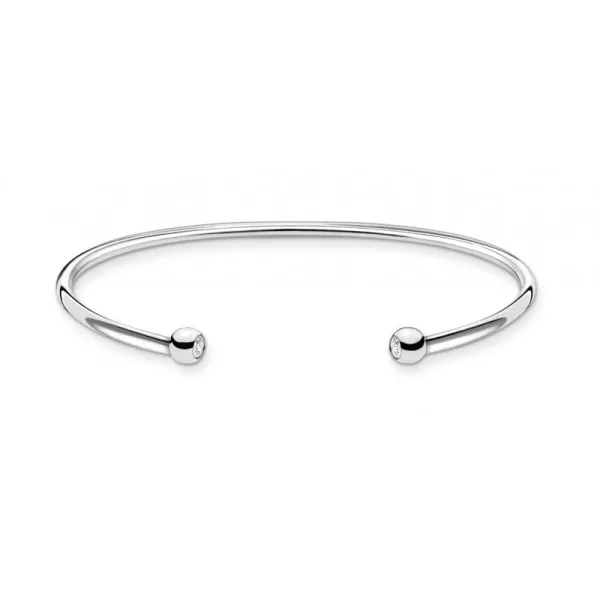 Thomas Sabo Εύκαμπτο βραχιόλι με ασημί τελείες AR103-051-14
