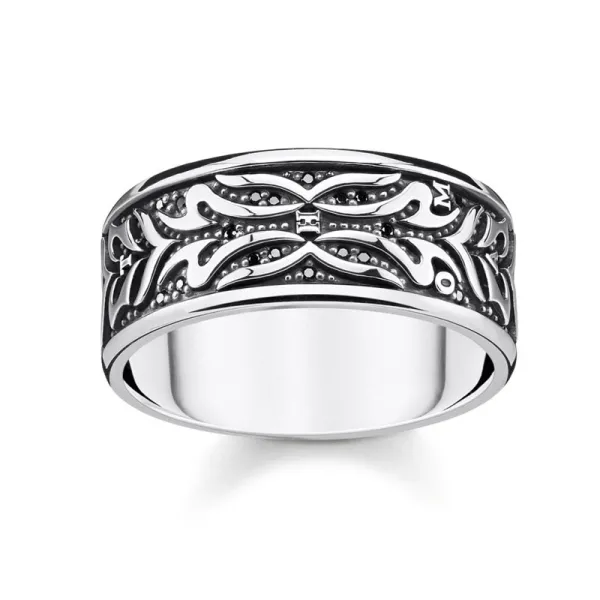 THOMAS SABO Δαχτυλίδι Μαύρη τίγρη TR2291-643-11