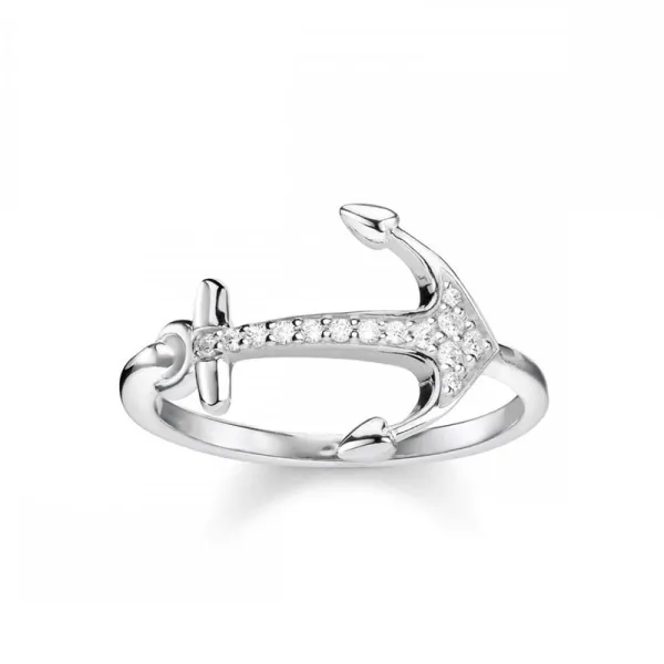 Thomas Sabo Άγκυρα Ασημένιο Δαχτυλίδι TR2234-051-14