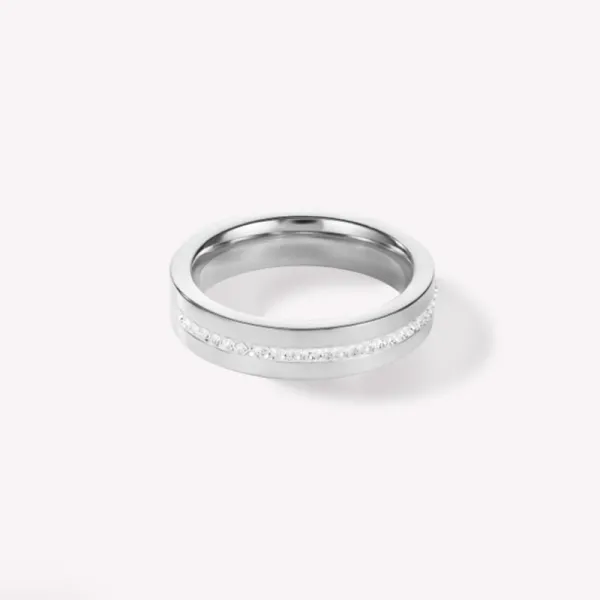 Coeur de Lion Δαχτυλίδι από ανοξείδωτο ατσάλι & κρύσταλλα pavé strip κρύσταλλο 0126401800