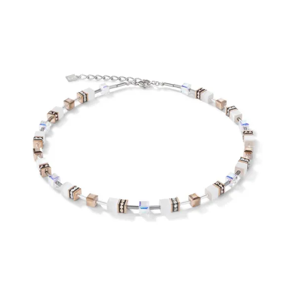 COEUR DE LION GeoCUBE® Κολιε άσπρο 4016101400
