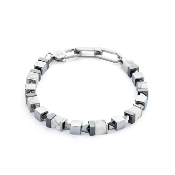 COEUR DE LION Βραχιόλι λευκό-ασημί 0904301400