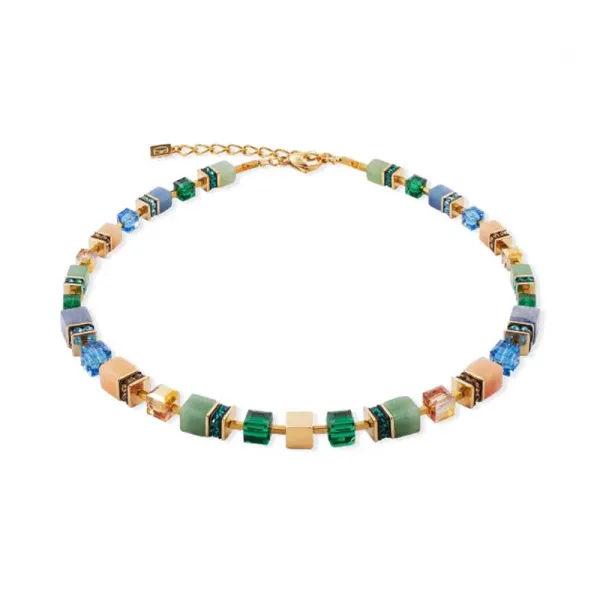 COEUR DE LION GeoCUBE® Χρυσό Κολιέ Ανοιξιάτικο 3039100551