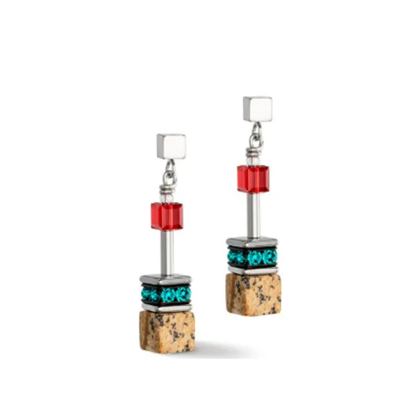 COEUR DE LION GeoCUBE Σκουλαρίκια 3018/21-1511