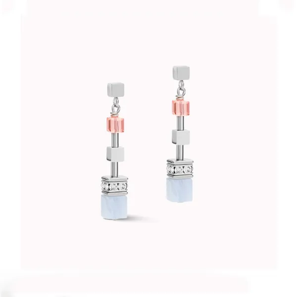 Coeur De Lion Σκουλαρίκια GeoCUBE® Πολλαπλές εργασίες καλοκαιρινό πολυ παστέλ-ασημί 5007211522