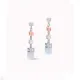 Coeur De Lion Σκουλαρίκια GeoCUBE® Πολλαπλές εργασίες καλοκαιρινό πολυ παστέλ-ασημί 5007211522