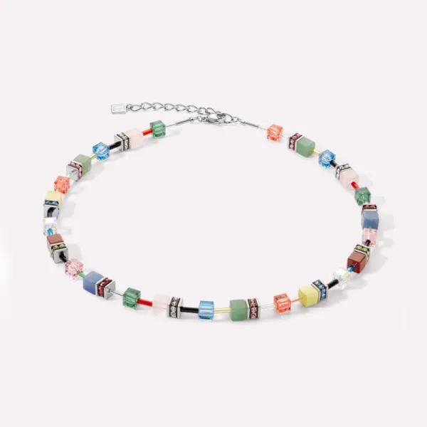 COEUR DE LION GeoCUBE® Εμβληματική Πολύτιμη κολιέ Πολύχρωμο Απόλαυση 4905101584