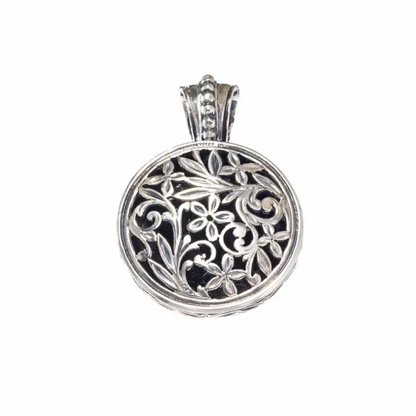 Gerochristo Στρογγυλό μενταγιόν Garden Shadows από ασήμι 925 3103